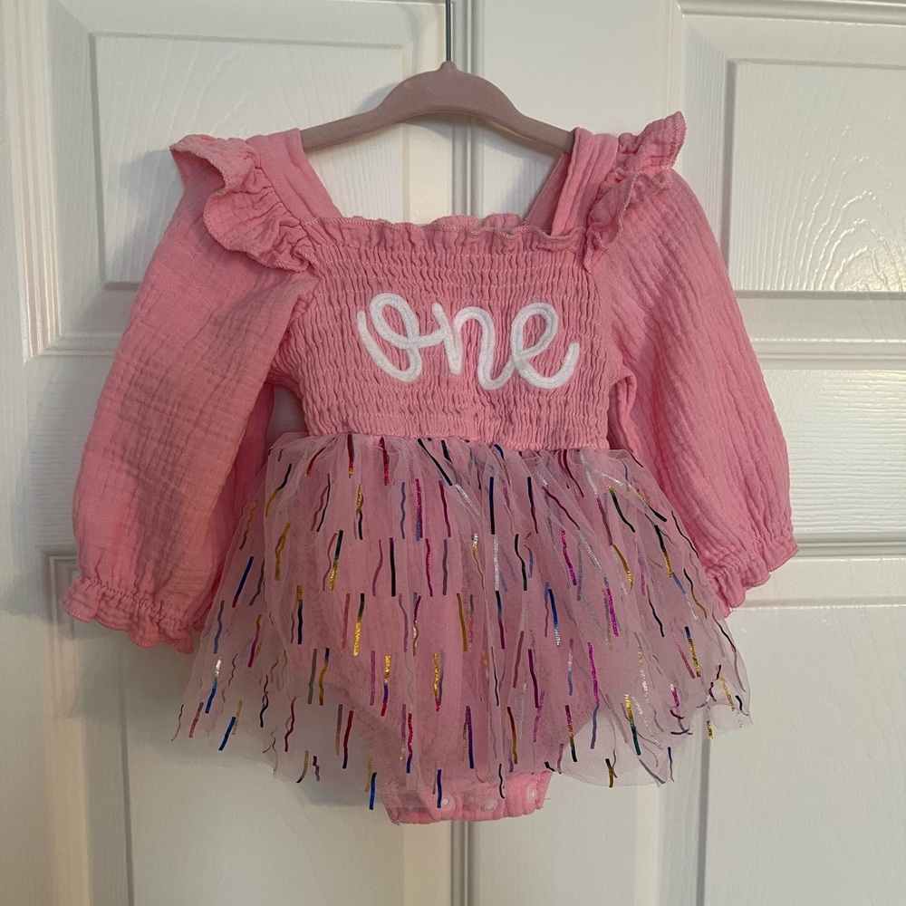 First Birthday Pink Dress